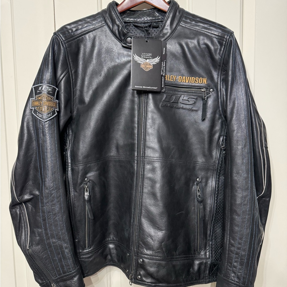 Harley-Davidson Mens 115th Anniversary Limited Edition Leather Jacket NE…